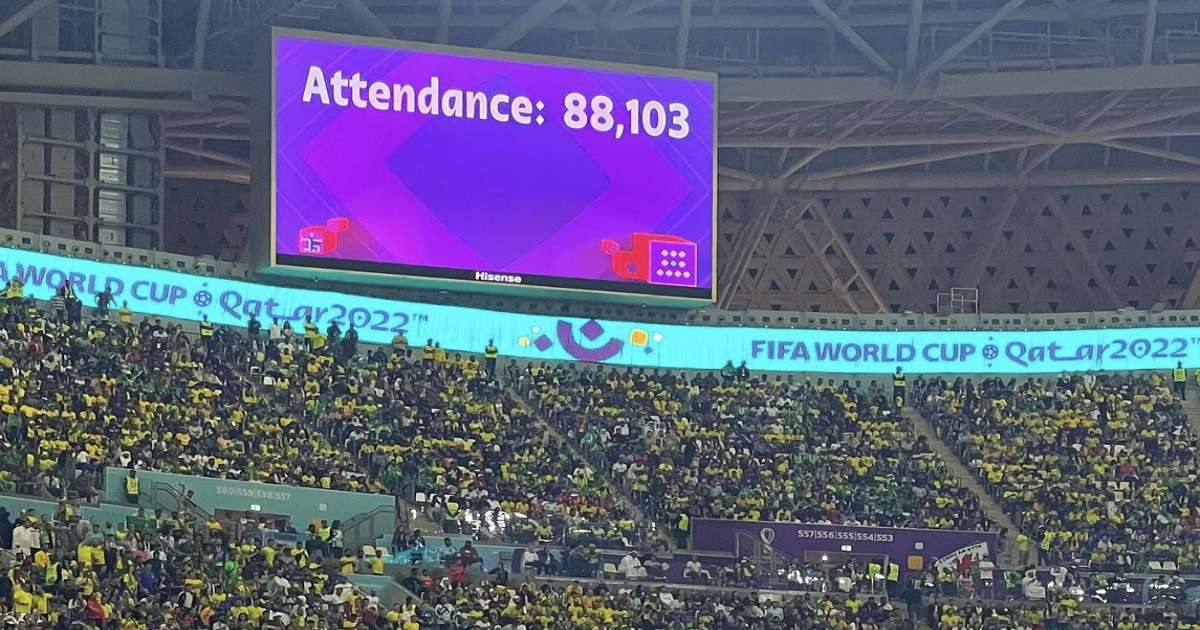 رقم قياسي في الحضور الجماهيري خلال مباراة البرازيل و صربيا