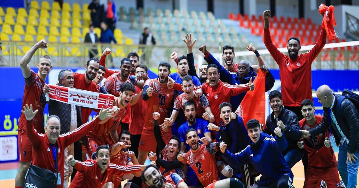 البطولة العربية للكرة الطائرة: ثنائي تونسي يتوج باللقب رفقة السويحلي الليبي