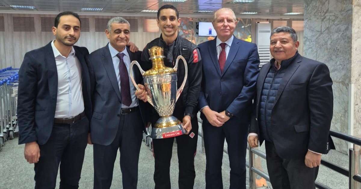 رئيس جامعة السلة يستقبل وفد الافريقي المتوج ببطولة دبي الدولية